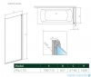 Radaway Nes Pnj parawan nawannowy 70cm prawy przejrzyste 10011070-01-01R